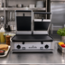 Thumbnail image #2 for Eurodib Double Countertop Electric Panini Grill with Cast Iron Plates, 208-240V