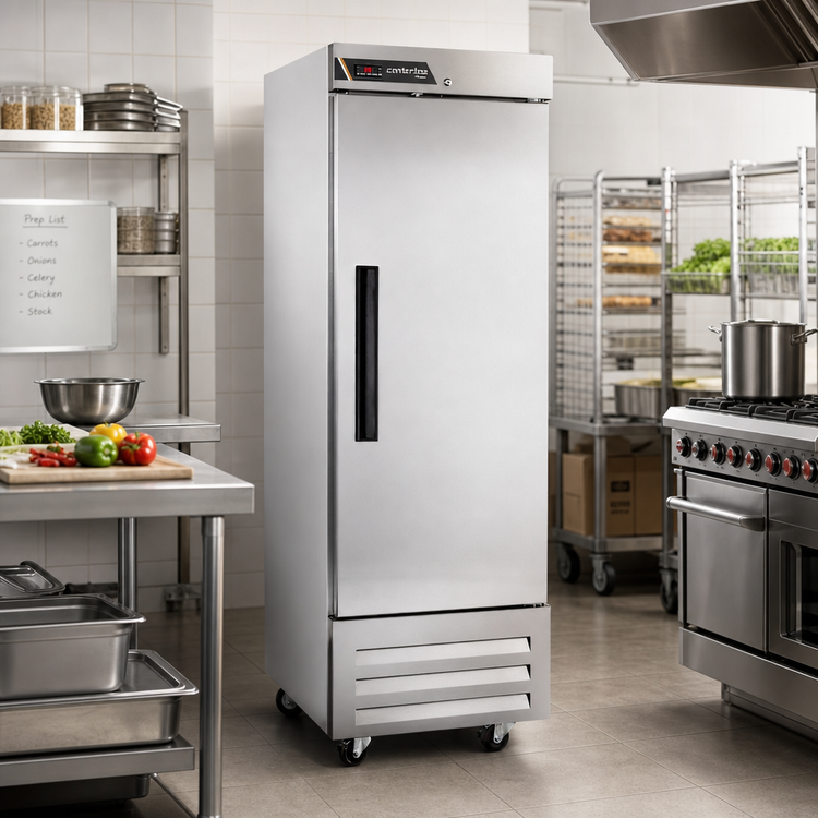 Product image #2 for Centerline by Traulsen CLBM-23F-FS-R One-Section Reach-In Freezer, 19.89 Cu. Ft., Full-Height Solid Door, Right-Hinged, Bottom-Mount