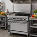Thumbnail image #2 for Titan JTRH-24IP-1ST-36 36 Inch Heavy Duty Gas Range with 24