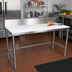 Thumbnail image #2 for John Boos 48-Inch x 36-Inch Trimming Table with Reversible Poly Top and 6-Inch Removable Backsplash