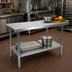Thumbnail image #2 for John Boos Stallion Economy Stainless Steel Work Table with Undershelf, 60 x 18 Inch