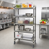 Thumbnail image #2 for Cambro Camshelving Elements XTRA High Density Top Rail Mobile Starter Shelving Unit, 5-Tier, 21 x 36 x 80 Inches