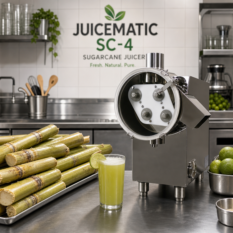 Product image #3 for JuiceMatic SC-4 Countertop Manual-Feed Sugarcane Juicer
