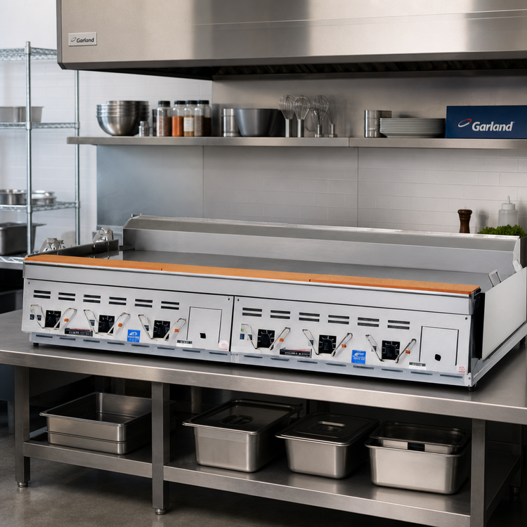 Product image #2 for Garland Master ECG-72R 72-Inch Electric Countertop Production Griddle with Rear Drain