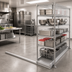 Thumbnail image #2 for Floor-Trak Single-Deep Floor Track Kit for Wire Shelving, 15 Ft., Anodized Aluminum