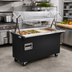 Thumbnail image #2 for Vollrath 2-Series Affordable Portable™ 4-Well Black Mobile Hot Food Station with Lighted Buffet Breath Guard, 120/208-240V