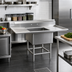 Thumbnail image #2 for Spec-Master Freestanding 1-Compartment Stainless Steel Sink with 30-Inch Left Drainboard, 53-1/2 Inch Wide