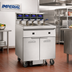Thumbnail image #2 for Imperial Electric Floor-Model 6-Battery 75 lb. Fryer with Built-In Space Saver Filter System and Computer Controls