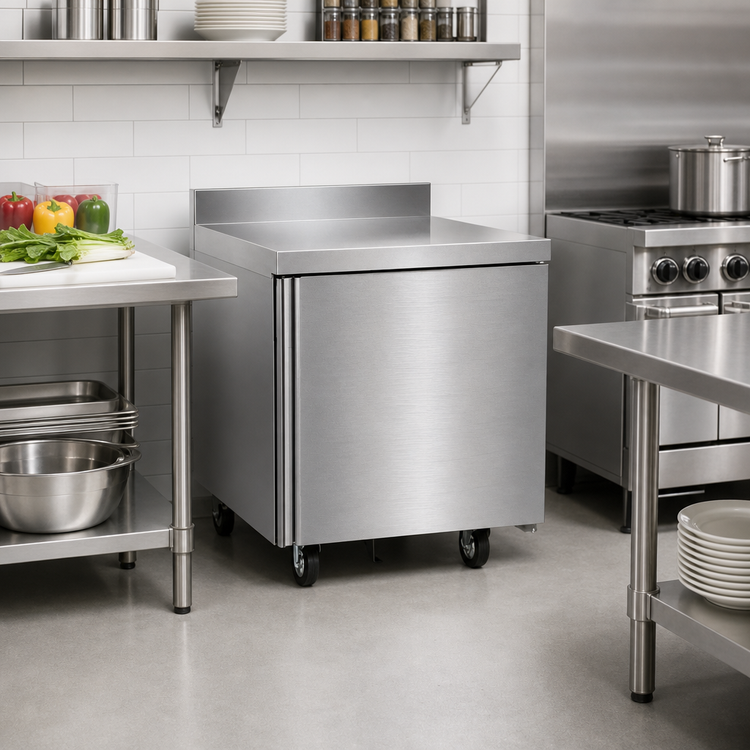 Product image #2 for Delfield ST4432NP One-Section Refrigerated Worktop Refrigerator, 32-Inch Wide, 1 Door, 4-Inch Backsplash