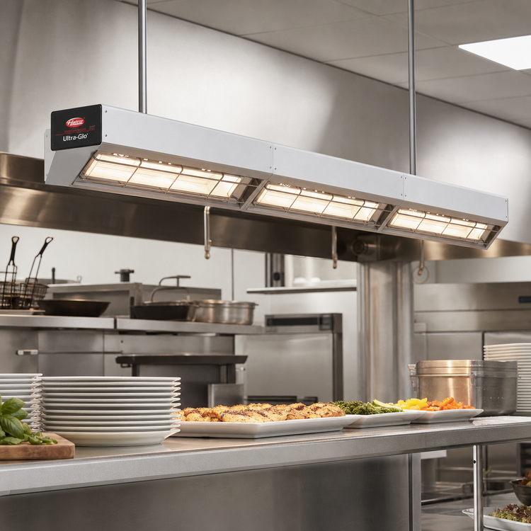 Product image #2 for Hatco Ultra-Glo 36-Inch Lighted Double Ceramic Infrared Strip Heater