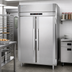 Thumbnail image #2 for Victory UltraSpec Series Extra-Wide Two-Section Reach-In Heated Holding Cabinet, 52 Cu. Ft., Stainless Steel