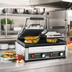 Thumbnail image #2 for Waring Panini Ottimo™ Double Panini Grill with Ribbed Cast-Iron Plates, 17 x 9.25-Inch Cooking Surface, 240V
