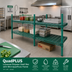 Thumbnail image #2 for QuadPLUS Louvered Polymer Shelf Mat with Wire QuadTruss Frame, 72 x 21 Inches, Green