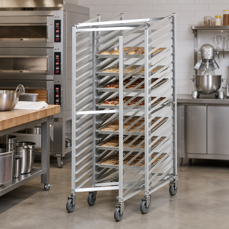Product image #2 for Winco AWZK-20 Nesting Sheet Pan Rack — Holds 20 Full-Size (18 x 26 in) Pans, 650 lb Capacity, Welded Aluminum