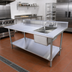 Thumbnail image #2 for Serv-Ware 48-Inch Right-Side Sink Table with 16-Gauge 300-Series Stainless Steel Top