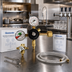 Thumbnail image #2 for Glastender High-Pressure CO2 Regulator Kit with Changeover Valve and Double Gauge