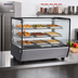 Thumbnail image #2 for Omcan USA 34-Inch Countertop Full-Service Hot Food Display Warmer Case, 5.65 Cu. Ft., Flat Glass Front and Sides, 110V