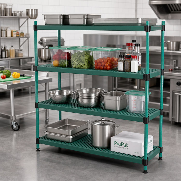 Product image #2 for Eagle QuadPlus Solid Polymer Shelf Mat, 36 x 24 Inches, Green, with Quad-Adjust Frame