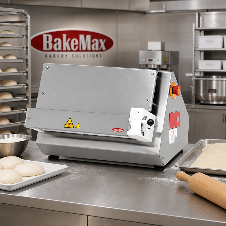 Product image #2 for BakeMax BMHA04 Countertop Single Pass Dough Sheeter with 18-Inch Roller
