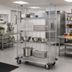 Thumbnail image #2 for Quantum Mobile Enclosure Cart with 4 Wire Shelves, 60