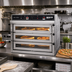 Thumbnail image #2 for Jet-Air PIZ3G 3-Deck Gas Countertop Pizza Oven for 3 18-Inch Pizzas