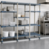 Thumbnail image #2 for MetroMax Q Stationary Intermediate Unit Kit for Floor Track Shelving