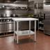 Thumbnail image #2 for Eagle Deluxe Series Stainless Steel Work Table with Adjustable Undershelf, 30 x 24 Inch