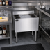 Thumbnail image #2 for Krowne Silver Series 36-Inch Insulated Underbar Ice Bin with 7-Circuit Cold Plate and Full Sliding Cover