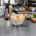Thumbnail image #2 for American Metalcraft 8-Inch Round Chrome Wire Serving Basket with Built-In Ramekin Holders