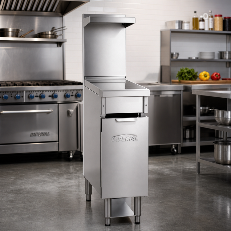 Product image #2 for Imperial Pro Series 18-Inch Range Match Spreader Cabinet with Open Base and Bottom Shelf