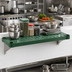 Thumbnail image #2 for Quik-Set 54 x 18 Inches Louvered Solid Shelf, 14-Gauge Galvanized Steel, Green Epoxy Finish