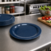Thumbnail image #3 for Dallas Ware® 7.2-Inch Round Melamine Salad Plate with Reinforced Rim and Foot, Café Blue