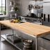 Thumbnail image #2 for Boos Block Northern Hard Rock Maple Kitchen Countertop, 120 x 25 x 1-1/2 Inch, Blended Edge Grain, Oil Finish