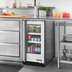 Thumbnail image #2 for Hoshizaki HR15A-G Compact One-Section Glass Door Undercounter Reach-In Refrigerator