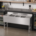 Thumbnail image #2 for John Boos Slim-Line 3-Compartment Stainless Steel Underbar Sink Unit, 36W x 18D x 32-1/2H
