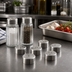 Thumbnail image #2 for Vintage Stainless Steel Replacement Caps for Salt & Pepper Shakers, 1-1/2 Inch Dia. x 1/2 Inch H