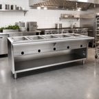 Thumbnail image #2 for Eagle Group Spec-Master HT6OB-208-3 Six-Well Electric Hot Food Table, 94.5"W, Wet/Dry, Thermostatic, Open Base