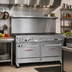 Thumbnail image #2 for Southbend Ultimate 60-Inch Gas Restaurant Range with 2 Standard Ovens and 9 Open Burners