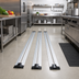 Thumbnail image #2 for Quantum Double Unit Floor Track Assembly Kit with 3 19-Foot V-Groove Aluminum Tracks