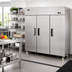 Thumbnail image #2 for Atosa MBF8006GR Three-Section Top-Mount Reach-In Refrigerator, 64.9 Cu. Ft., Stainless Steel