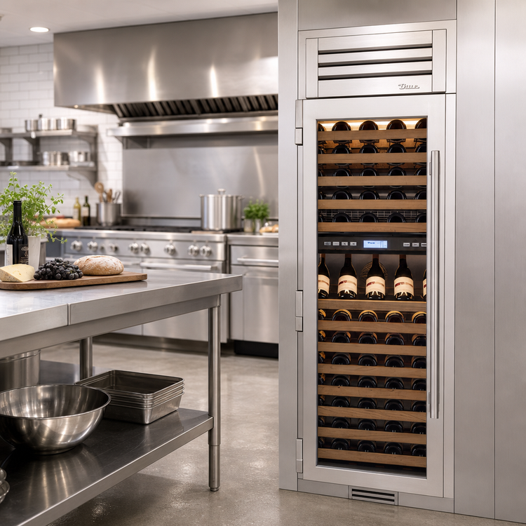 Product image #2 for True Residential 24-Inch Dual Zone Wine Column with Left-Hinged Stainless Glass Door