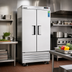 Thumbnail image #2 for Everest Refrigeration Two-Section Reach-In Refrigerator, 39-3/8 Inch Wide, 33.0 Cu. Ft., Bottom-Mounted, Solid Hinged Doors