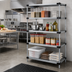 Thumbnail image #2 for Quantum Solid Shelving Starter Kit, 48 x 24 x 54 Inch, 5-Shelf Stationary Unit