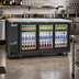 Thumbnail image #2 for Migali 72.75-Inch 3-Door Back Bar Refrigerator with Sliding Glass Doors