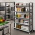 Thumbnail image #2 for Cambro Camshelving Elements XTRA 18 x 60 x 84-Inch 5-Tier Solid Stationary Add-On Polymer Shelving Unit