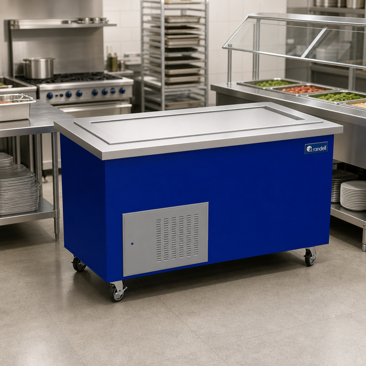 Product image #2 for Randell 48-Inch Mobile Modular Frost Top Serving Station with Enclosed Base