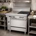 Thumbnail image #2 for Garland Cuisine Series 36-Inch Heavy Duty Natural Gas Combination Top Range with 2 Open Burners, 18-Inch Hot Top, and Standard Oven
