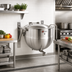 Thumbnail image #2 for Legion LTWT-60 60-Gallon Wall-Mounted Stationary Direct Steam Kettle, 2/3-Jacketed