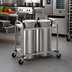 Thumbnail image #2 for Atlas Metal MOPD4H-5 4-Tube Heated Mobile Plate Dispenser for 5