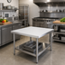 Thumbnail image #3 for John Boos Square Stainless Steel Table Top with Plywood Core, 36 x 36 x 1-3/4 Inch